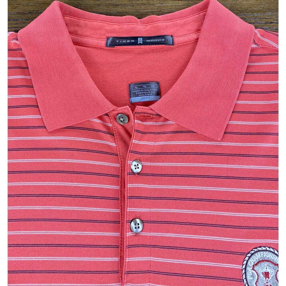 VintageNike TIGER WOODS Golf Polo Shirt Men's XL 2006 PGA CHAMPIONSHIP Major Win